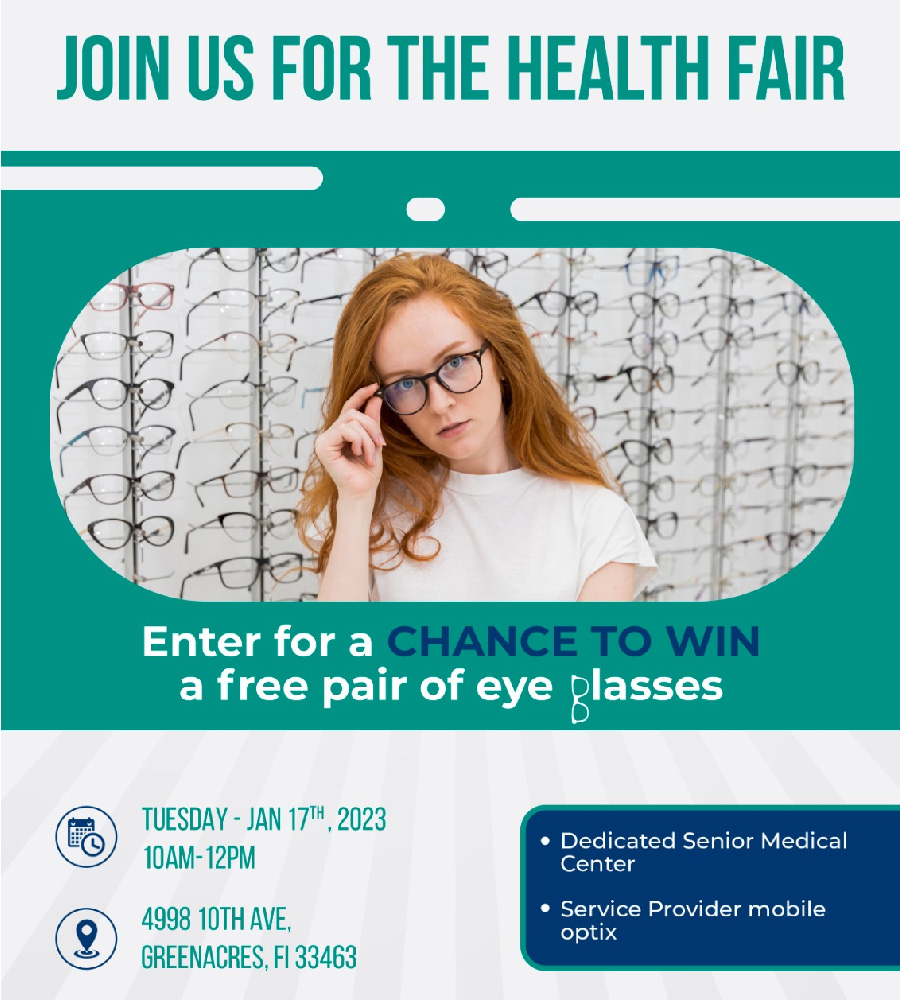 health fare, eye glass